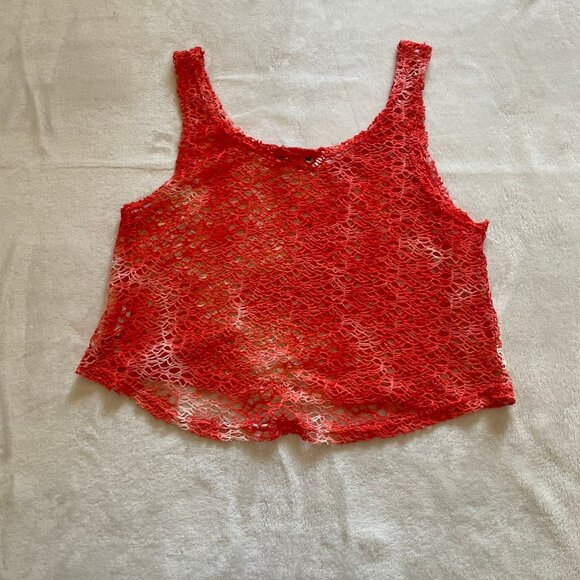 Cotton On Orange Swim Crop Top Cover Up - Picture 2 of 3